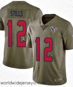 Marvelously styled Texans 12 Kenny Stills Olive Stitched Football Limited 2017 Salute To Service Jersey