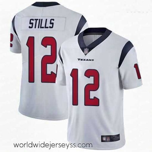 Marvelously styled Texans 12 Kenny Stills White Stitched Football Vapor Untouchable Limited Jersey
