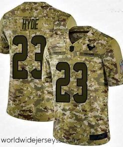 Exquisitely designed Texans 23 Carlos Hyde Camo Stitched Football Limited 2018 Salute To Service Jersey