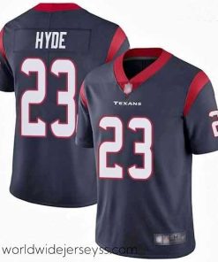 Superbly made Texans 23 Carlos Hyde Navy Blue Team Color Stitched Football Vapor Untouchable Limited Jersey