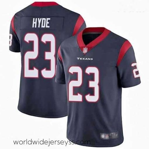 Marvelously styled Texans #23 Carlos Hyde Navy Blue Team Color Stitched Football Vapor Untouchable Limited Jersey
