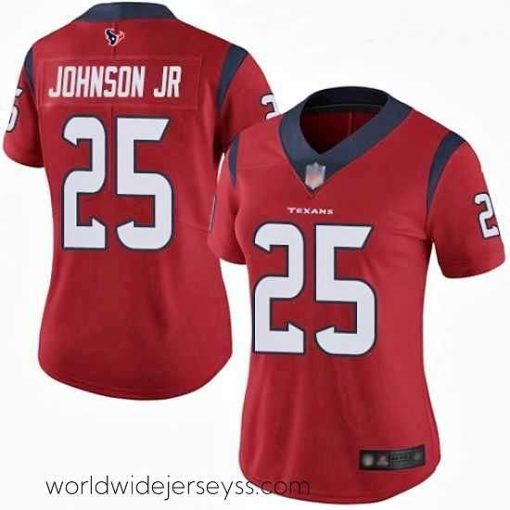 Exquisitely designed Texans #25 Duke Johnson Jr Red Alternate Stitched Football Vapor Untouchable Limited Jersey