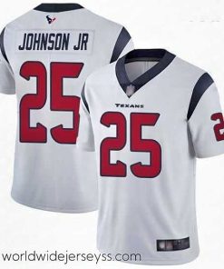 Marvelously styled Texans #25 Duke Johnson Jr White Stitched Football Vapor Untouchable Limited Jersey
