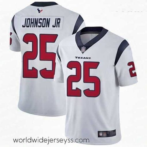 Marvelously styled Texans #25 Duke Johnson Jr White Stitched Football Vapor Untouchable Limited Jersey