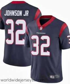Exquisitely designed Texans 32 Lonnie Johnson Jr  Navy Blue Team Color Stitched Football Vapor Untouchable Limited Jersey