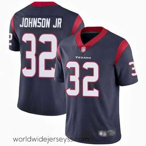Marvelously styled Texans 32 Lonnie Johnson Jr  Navy Blue Team Color Stitched Football Vapor Untouchable Limited Jersey