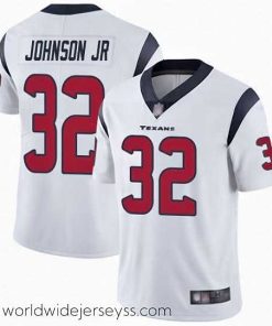 Marvelously styled Texans 32 Lonnie Johnson Jr  White Stitched Football Vapor Untouchable Limited Jersey