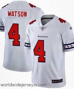 Marvelously styled Texans 4 Deshaun Watson White Mens Stitched Football Limited Team Logo Fashion Jersey