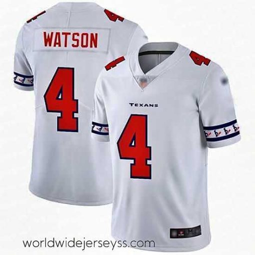 Marvelously styled Texans 4 Deshaun Watson White Mens Stitched Football Limited Team Logo Fashion Jersey