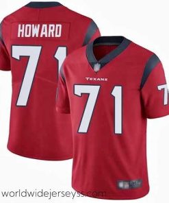 Exceptionally fashioned Texans 71 Tytus Howard Red Alternate Stitched Football Vapor Untouchable Limited Jersey