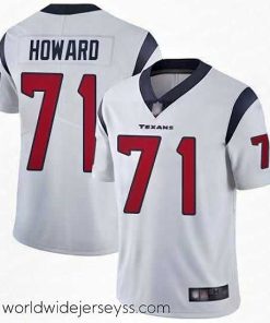 Exceptionally fashioned Texans 71 Tytus Howard White Stitched Football Vapor Untouchable Limited Jersey