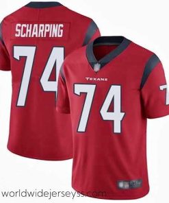 Exceptionally fashioned Texans 74 Max Scharping Red Alternate Stitched Football Vapor Untouchable Limited Jersey