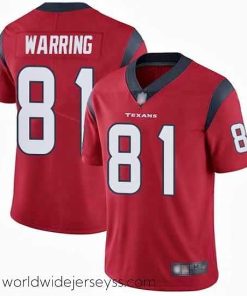 Exceptionally fashioned Texans 81 Kahale Warring Red Alternate Stitched Football Vapor Untouchable Limited Jersey