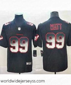 Marvelously styled Texans 99 J J  Watt Black Arch Smoke Vapor Untouchable Limited Jersey