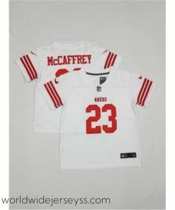 Exquisitely designed Toddlers-San-Francisco-49ers--2323-Christian-McCaffrey-White-Vapor-Untouchable-Stitched-Football-Jersey-822-59020
