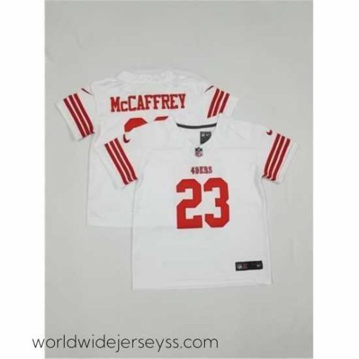 Exquisitely designed Toddlers-San-Francisco-49ers--2323-Christian-McCaffrey-White-Vapor-Untouchable-Stitched-Football-Jersey-822-59020
