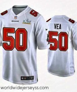 Marvelously styled Vita Vea Buccaneers White Super Bowl Lv Game Fashion Jersey