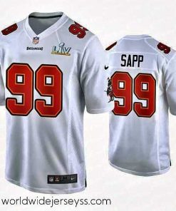 Exceptionally fashioned Warren Sapp Buccaneers White Super Bowl Lv Game Fashion Jersey