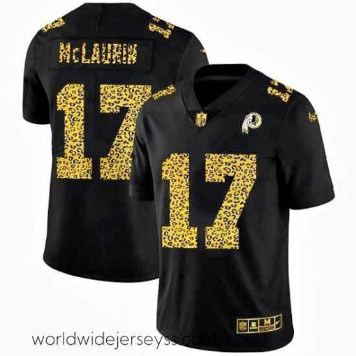Superbly made Washington Redskins 17 Terry McLaurin Nike Leopard Print Fashion Vapor Limited NFL Jersey Black