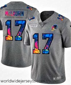 Marvelously styled Washington Redskins 17 Terry McLaurin Nike Multi Color 2020 NFL Crucial Catch NFL Jersey Greyheather