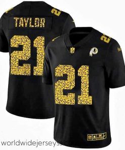 Superbly made Washington Redskins 21 Sean Taylor Nike Leopard Print Fashion Vapor Limited NFL Jersey Black