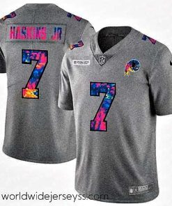 Superbly made Washington Redskins 7 Dwayne Haskins Jr Nike Multi Color 2020 NFL Crucial Catch NFL Jersey Greyheather