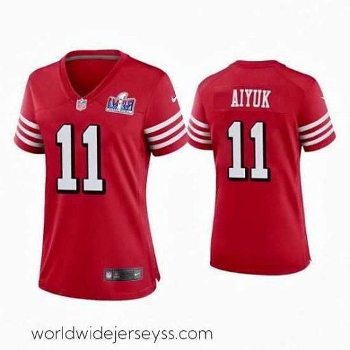 Exquisitely designed 49ers 11 Brandon Aiyuk Red 2023 F.U.S.E  Vapor Untouchable Limited Stitched Football 2024 Super Bowl LVIII Jersey
