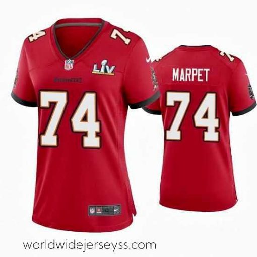 Superbly made Ali Marpet Buccaneers Red Super Bowl Lv Game Jersey