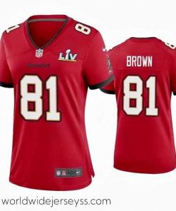 Marvelously styled Antonio Brown Buccaneers Red Super Bowl Lv Game Jersey