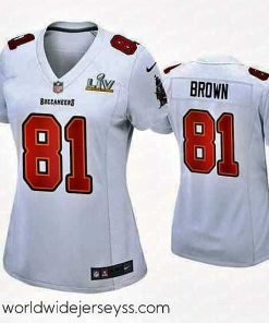 Marvelously styled Antonio Brown Buccaneers White Super Bowl Lv Game Fashion Jersey
