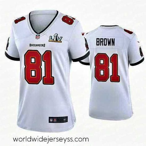 Exquisitely designed Antonio Brown Buccaneers White Super Bowl Lv Game Jersey