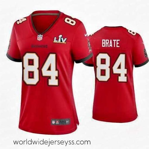 Exceptionally fashioned Cameron Brate Buccaneers Red Super Bowl Lv Game Jersey