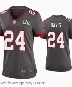 Exceptionally fashioned Carlton Davis Buccaneers Pewter Super Bowl Lv Game Jersey