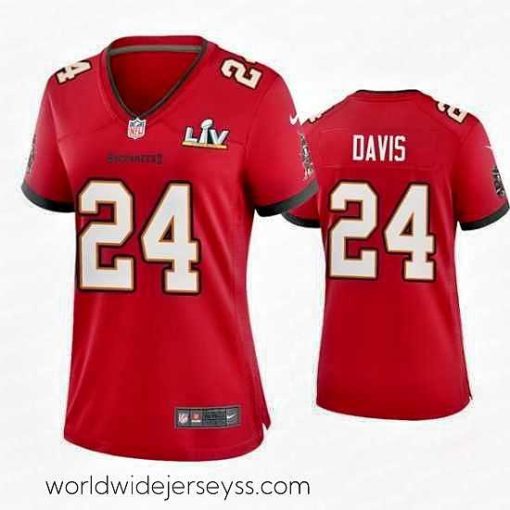 Exquisitely designed Carlton Davis Buccaneers Red Super Bowl Lv Game Jersey