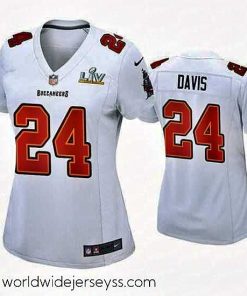 Exquisitely designed Carlton Davis Buccaneers White Super Bowl Lv Game Fashion Jersey
