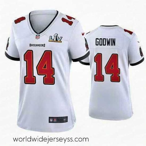 Exquisitely designed Chris Godwin Buccaneers White Super Bowl Lv Game Jersey