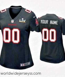 Exquisitely designed Custom Buccaneers Black Super Bowl Lv Game Fashion Jersey