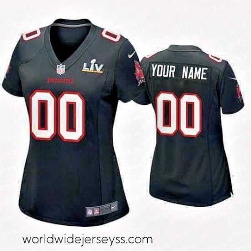 Exquisitely designed Custom Buccaneers Black Super Bowl Lv Game Fashion Jersey