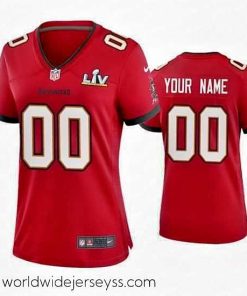 Marvelously styled Custom Buccaneers Red Super Bowl Lv Game Jersey