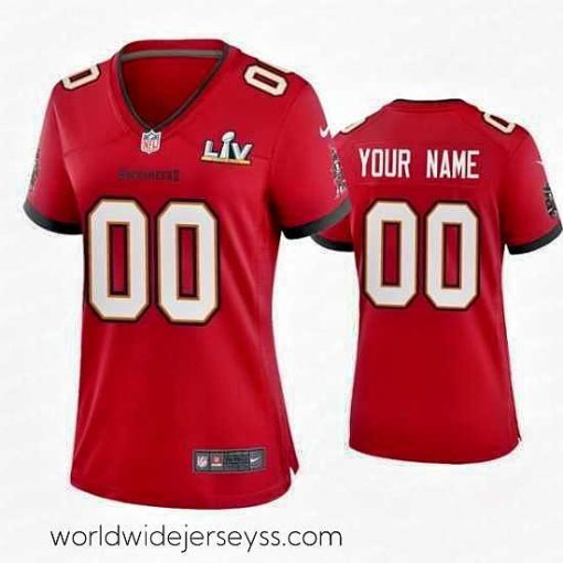 Marvelously styled Custom Buccaneers Red Super Bowl Lv Game Jersey