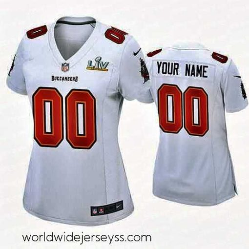 Finely crafted Custom Buccaneers White Super Bowl Lv Game Fashion Jersey