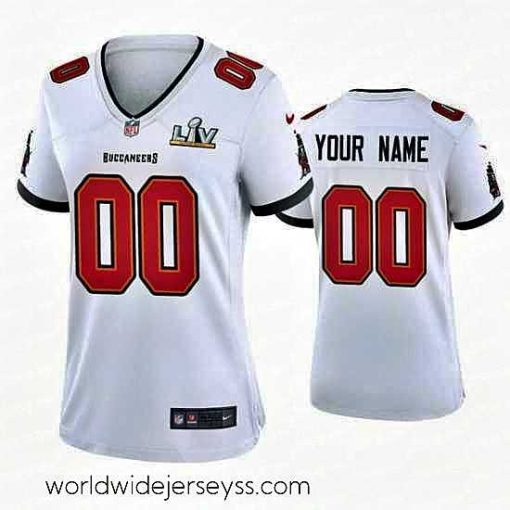 Exquisitely designed Custom Buccaneers White Super Bowl Lv Game Jersey