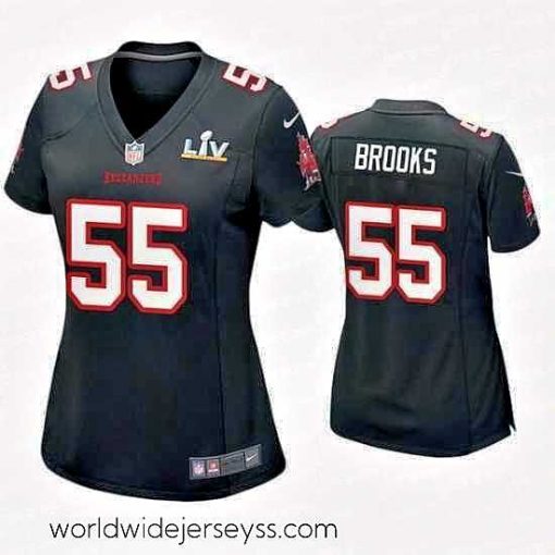 Marvelously styled Derrick Brooks Buccaneers Black Super Bowl Lv Game Fashion Jersey