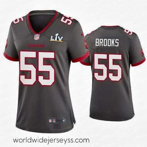 Exceptionally fashioned Derrick Brooks Buccaneers Pewter Super Bowl Lv Game Jersey