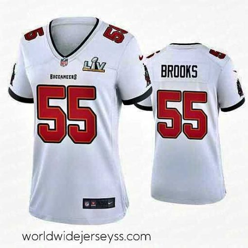 Exquisitely designed Derrick Brooks Buccaneers White Super Bowl Lv Game Jersey