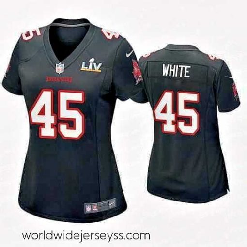 Exquisitely designed Devin White Buccaneers Black Super Bowl Lv Game Fashion Jersey