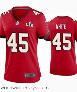 Marvelously styled Devin White Buccaneers Red Super Bowl Lv Game Jersey