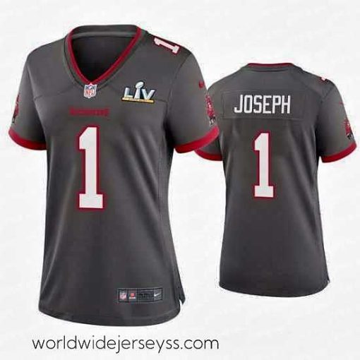 Marvelously styled Greg Joseph Buccaneers Pewter Super Bowl Lv Game Jersey