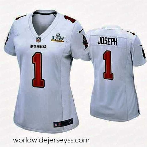 Marvelously styled Greg Joseph Buccaneers White Super Bowl Lv Game Fashion Jersey