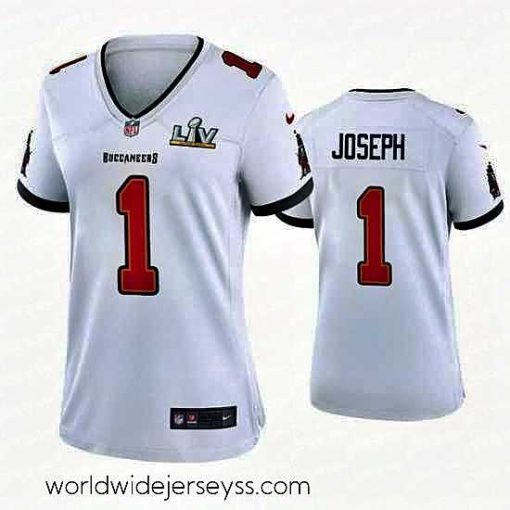 Superbly made Greg Joseph Buccaneers White Super Bowl Lv Game Jersey